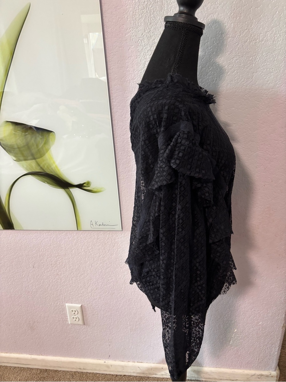 New Intimately by Free People black lace bodysuit size medium - Picture 2 of 7